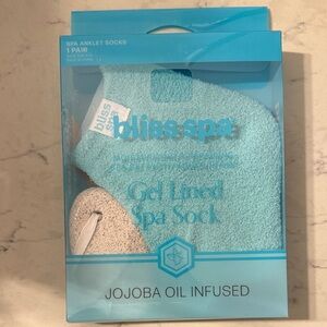 Bliss Gel Lined Spa Socks and Pumice Stone - Pink or blue